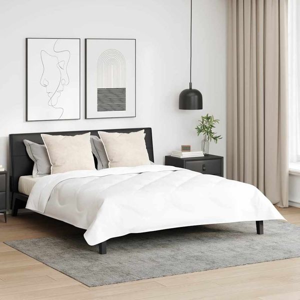 vidaXL Kopfkissen mit Kissen 2 pcs Weiß 80 x 80 cm Feder 42007694
