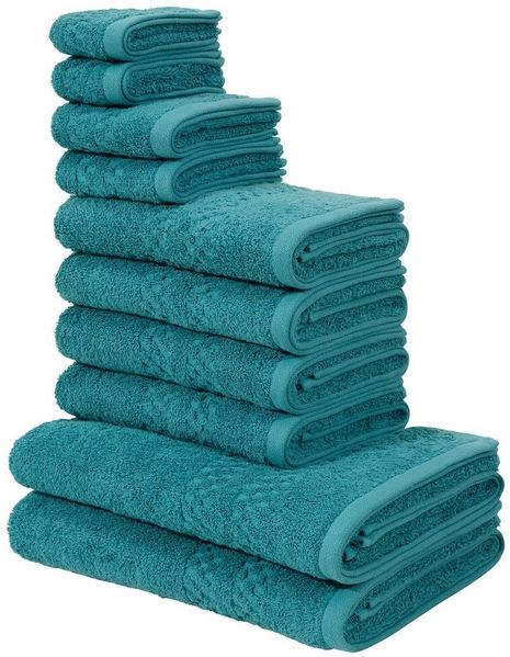 OTTO home Handtuch Set Regona, als 10 tlg Set und Serie, Premium Handtücher, 500 gr/m², Frottier (Set, 10-St), Duschtücher, Handtücher, Gästetücher, Seiftücher, 5 Jahre Garantie