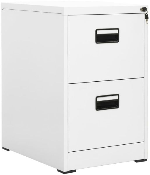 vidaXL Aktenschrank Weiß 46 x 62 x 72,5 cm Stahl