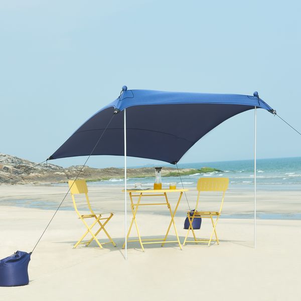 Strandzelt Bernheze 200x200x170cm Blau [pro. tec]