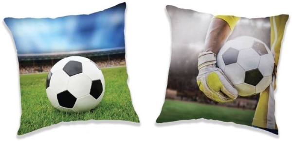 KK Dekokissen Fußball Kissen Kuschelkissen Dekokissen 40 x 40 cm