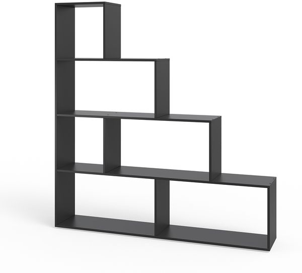 Treppenregal Schwarz 163 x 155 cm Vicco
