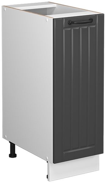 Apothekerschrank Fame-Line Anthrazit Landhaus 30 cm ohne Arbeitsplatte Vicco