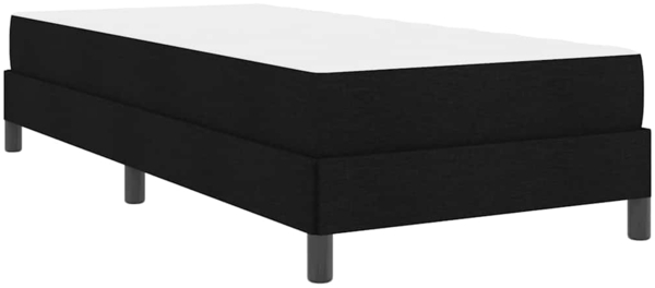 vidaXL Boxspringbett mit Matratze Schwarz 90 x 190 cm Stoff 3398453 Bild 7