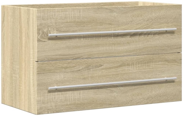 vidaXL Waschbeckenunterschrank Altholz-Optik 80x38,5x48 cm 856227