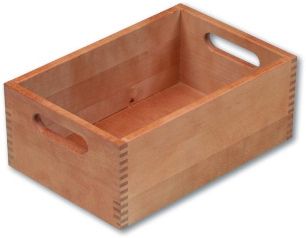 KESPER 18410 Stapelkiste / Allzweckkiste 30 x 20 x 13 cm, Buchenholz / Holzkiste