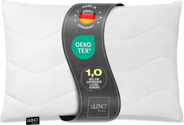 LILENO HOME Kissen 40x90 (1er Set) – 95 °C waschbar, Oeko-Tex & Made in DE – Allergiker Kopfkissen 40x90 anpassbar für himmlischen Schlaf – Haut schmeichelndes & geruchsfreies Pillow