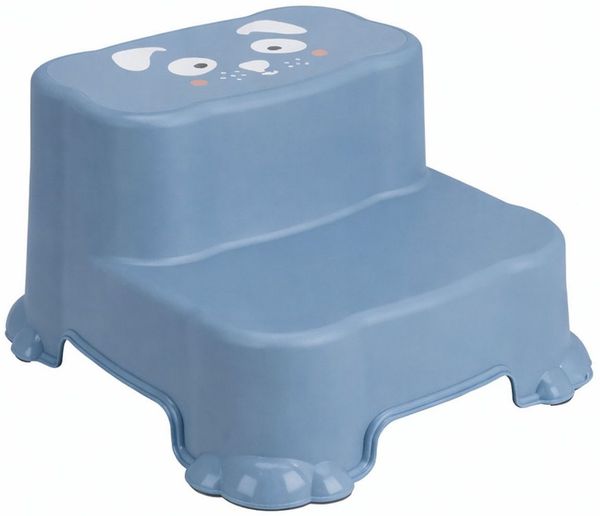 Kinder Tritthocker Trittstufe Hocker Kunststoff Blau rutschfest