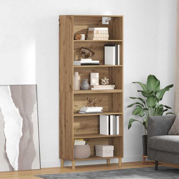 vidaXL Highboard Artisan-Eiche 69,5 x 32,5 x 180 cm Holzwerkstoff 3415853