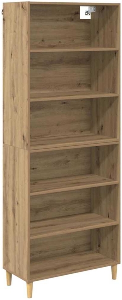 vidaXL Highboard Artisan-Eiche 69,5 x 32,5 x 180 cm Holzwerkstoff 3415853