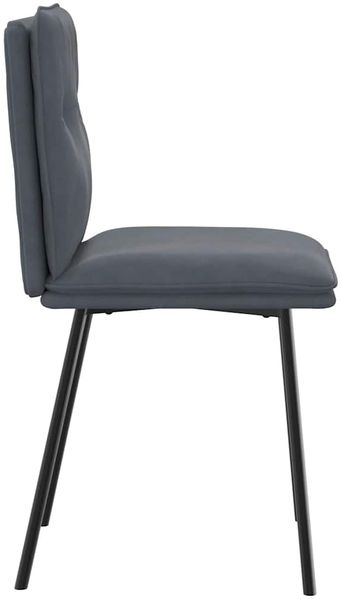 vidaXL Esszimmerstühle 2 Stk. Dunkelgrau Samt 4101310 Bild 5