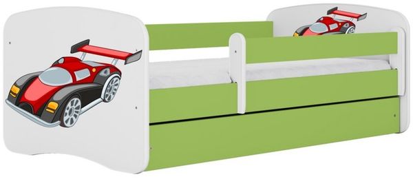 Raumhirsch Furniture Kinderbett 70x140, 80x160, 80x180 cm - Komplettset mit Matratze & Schublade (Bett für Mädchen, Einzelbett für Kinder von 2-12 Jahren, Rausfallschutz und Lattenrost), verschiedene Farben & Designs