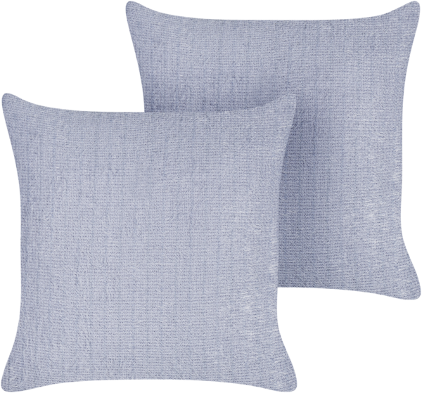 Dekokissen violett 45 x 45 cm 2er Set CROSSANDRA