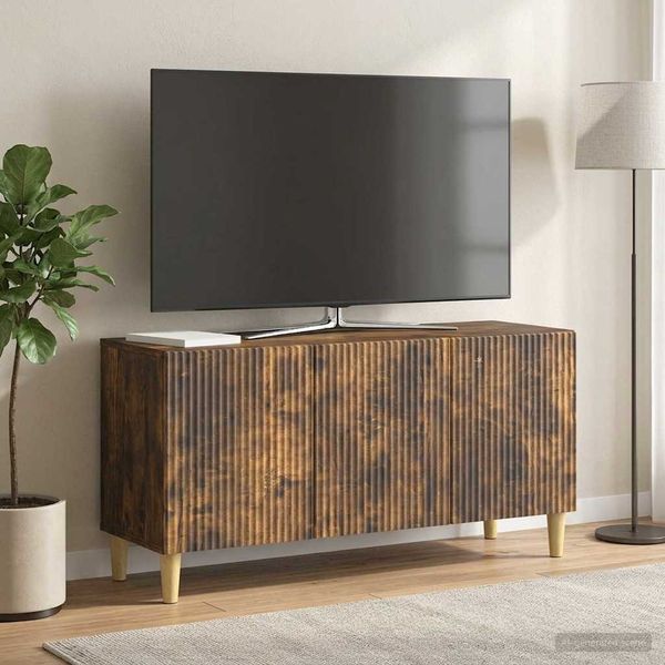 vidaXL TV-Schränk Geräucherte Eiche 99 x 34,5 x 50 cm Holzwerkstoff 894720