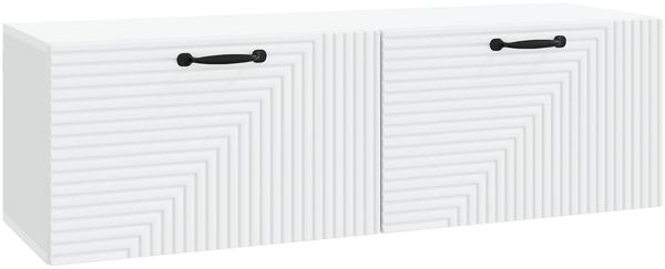 vidaXL Wandmontierter TV-Schrank Weiß 98 x 31 x 30 cm Holzwerkstoff 898725