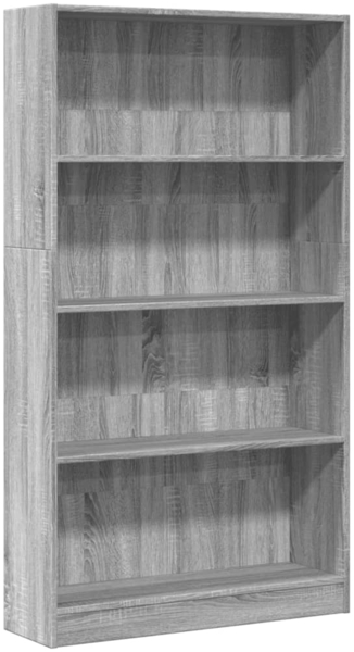 vidaXL Bücherregal Grau Sonoma 80x24x143 cm Holzwerkstoff 857849