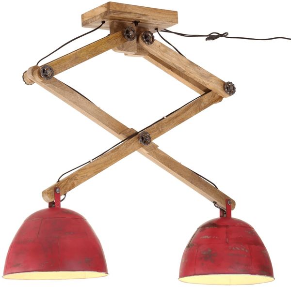 vidaXL Deckenleuchte 25 W Rot 29x18x85 cm E27 371934