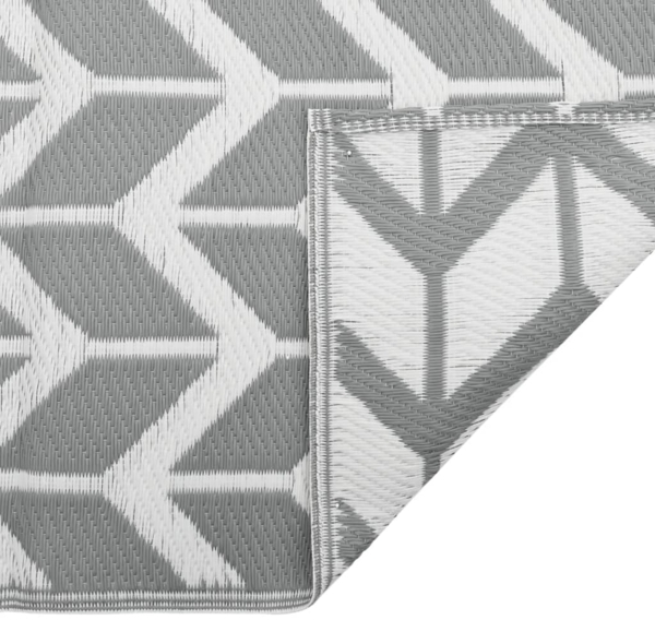 vidaXL Outdoor-Teppich ARAKIL Grau 140x200 cm PP 316950 Bild 4