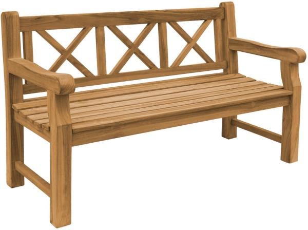 Friesenbank Märsta XXL Gartenbank Teak Massivholz - Breite: 150 cm