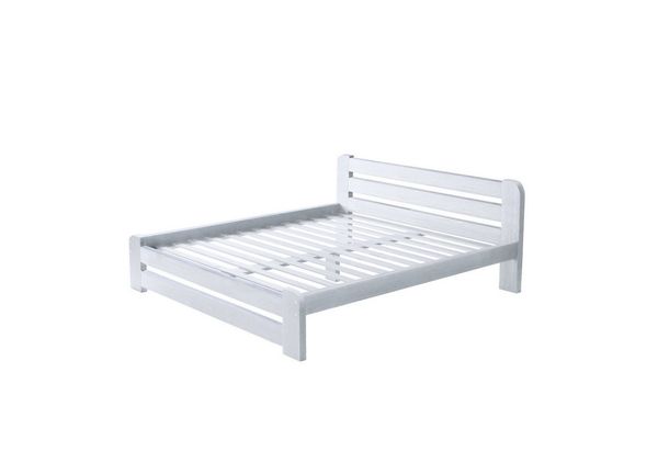 Furnify Holzbett Holzbett futtonbett bettgestell bett Weiß 160x200 Ohne Matratze