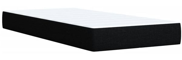 vidaXL Boxspringbett mit Matratze Schwarz 90x190 cm Stoff 3288851 Bild 10