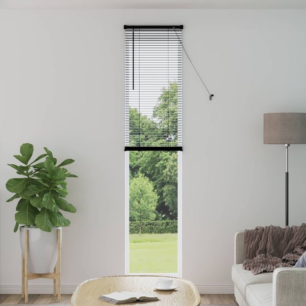 vidaXL Venetianer Jalousie Schwarz 213 x 40 cm PVC 42003745