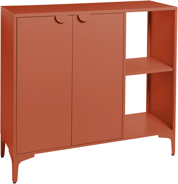 Sideboard mit 2 Türen ARDURA Metall Goldbraun