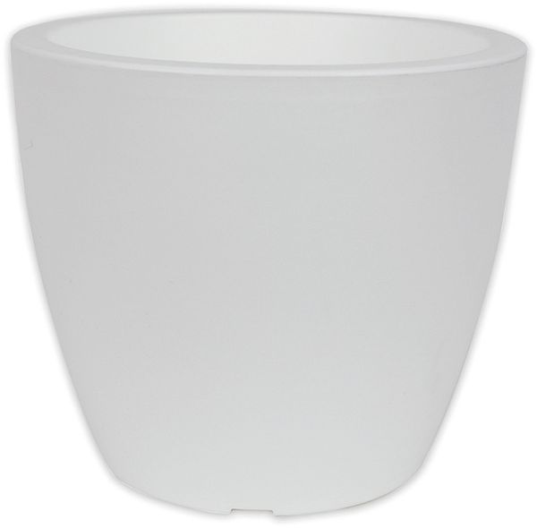 Centi Kunststoff Pflanzkübel LINEA d= 25 cm H= 21 cm weiß