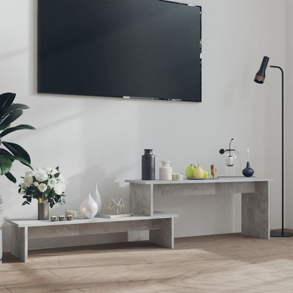 vidaXL TV-Schrank Betongrau 180x30x43 cm Holzwerkstoff 806269