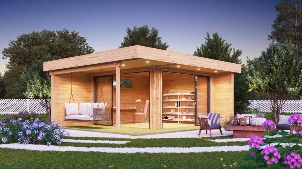 Gartenhaus Alu Concept Relax 70 A Schwedenrot