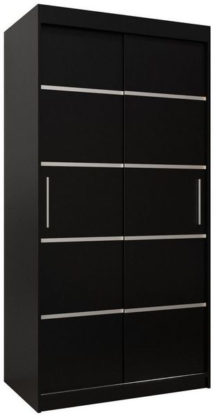 ABIKS MÖBEL Kleiderschrank Verona 1 Schlafzimmerschrank Schiebetüren - Kleiderstange und Regalen
