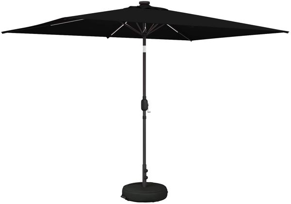 vidaXL Garten Sonnenschirm mit LED-Lichtern 200x300 cm Polyester 42036245