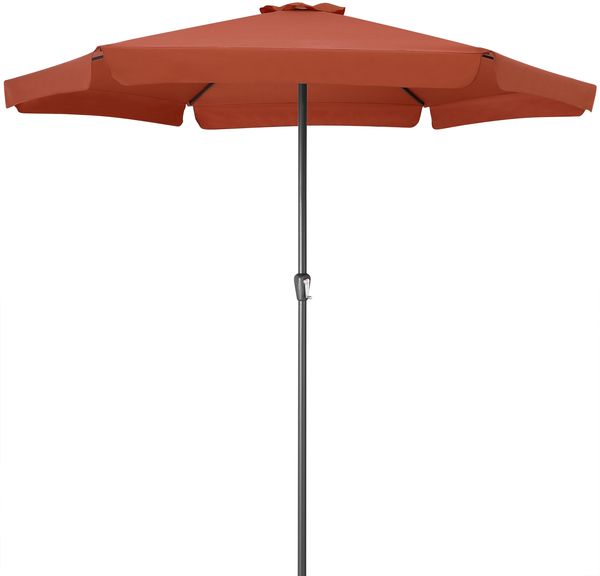 Kingsleeve® Sonnenschirm ohne Gestell, UV Schutz 80+, Alugestell / Polyester terracotta, Ø 330cm