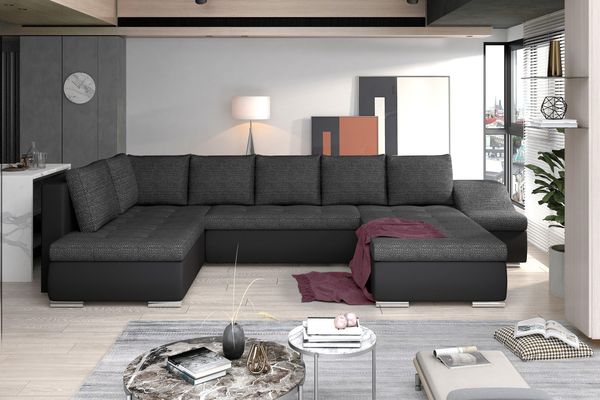 Wohnideebilder Giovanni Schwarz Ecksofas & Eckcouches GI06