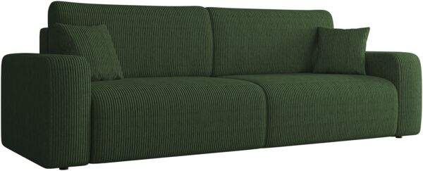 Schlafsofa Pixalo Cord mit 2 Bettkästen und Schlaffunktion (Farbe: Poso 14)
