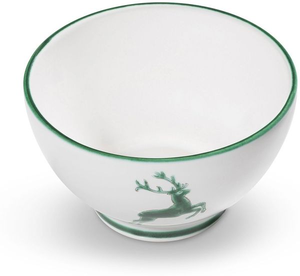 Gmundner Keramik Grüner Hirsch Müslischale groß (Ø 14cm)