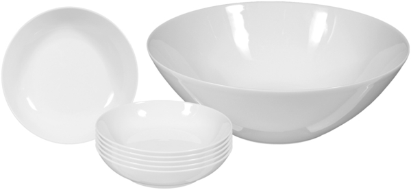 Seltmann Weiden Rondo/Liane Weiß Salat-Set 7-teilig