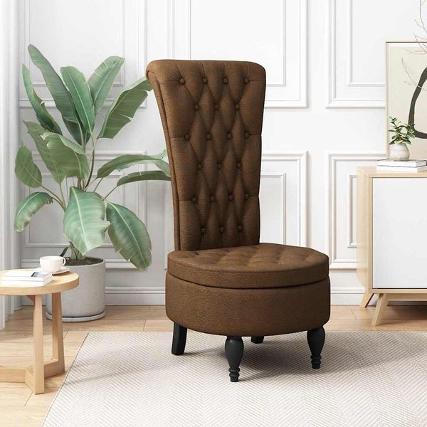 vidaXL Schlafsessel Braun 56,5 x 70 x 110 cm Kunstwildleder 42020686