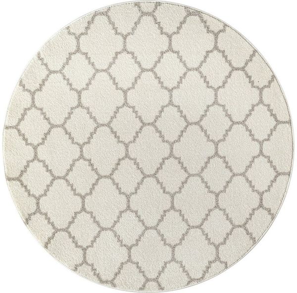 Sanat Teppich Boho 8202, rund, Höhe: 10 mm, Kurzflor, robust, Boho, Scandic, für Fussbodenheizung geeignet