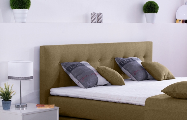 Meisterbetten Boxspringbett John 240x200 in WT-Sahara, Matratzenbezug Nano, Komfortschaum-Topper Bild 3