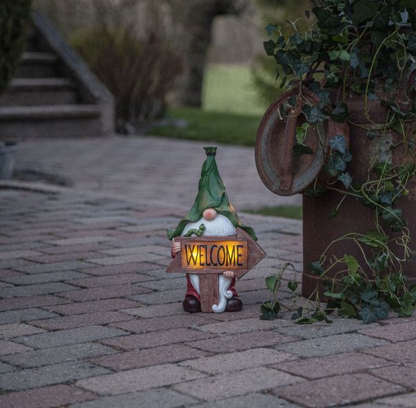 LED-Solar-Figur "Gnomy", bunt, ca. 33x21 cm,