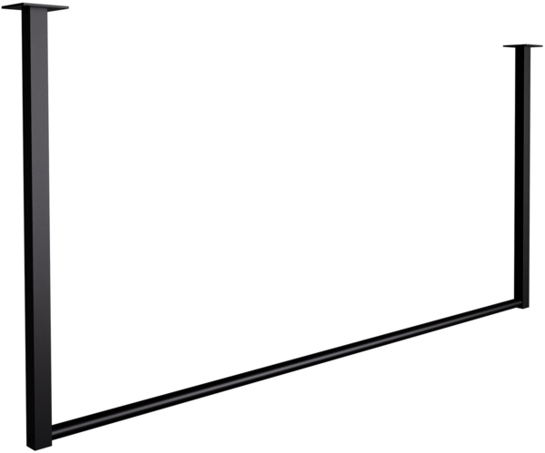 TPFLiving Kleiderstange Arvada (Robuste Konstruktion aus pulverbeschichtetem Stahl, bis 50 kg Traglast, Verschiedene Höhen (60 / 80 cm) und Breiten (60 / 80 / 100 / 120 cm), Robuste Konstruktion aus pulverbeschichtetem Stahl, bis 50 kg Traglast