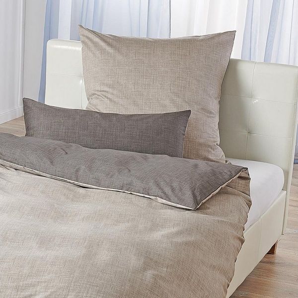 TRAUMSCHLAF Bettwäsche Texture, Mako Satin, 2 teilig, Mako-Satin mit sehr feiner Struktur