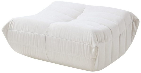 Fußhocker Kodsø 35x80x65 cm Mikrofaser Beige [en. casa]