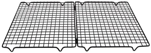 Städter Kühlgitter 48x30 cm Metall schwarz rechteckig klappbar