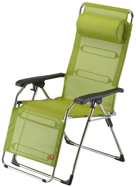 Relaxliege Amida aus Aluminium, Pistazie
