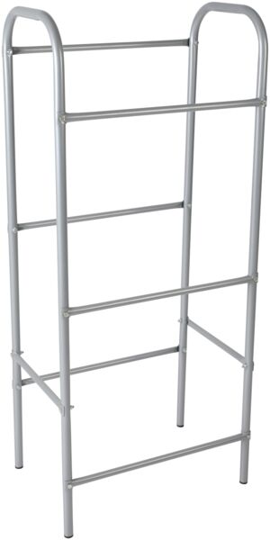 axentia Kastenständer, für 3 Kisten, ca. 50 x 116 x 33 cm, Grau