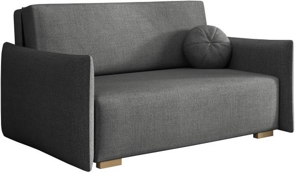 Sofa Viva Glov III mit Schlaffunktion, 3 Sitzer Schlafsofa mit Bettkasten (Farbe: Soul 18)