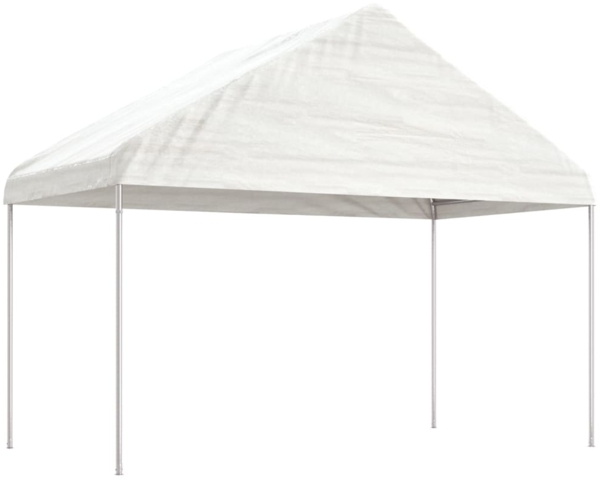 vidaXL Pavillon mit Dach Weiß 15,61x4,08x3,22 m Polyethylen 3155515