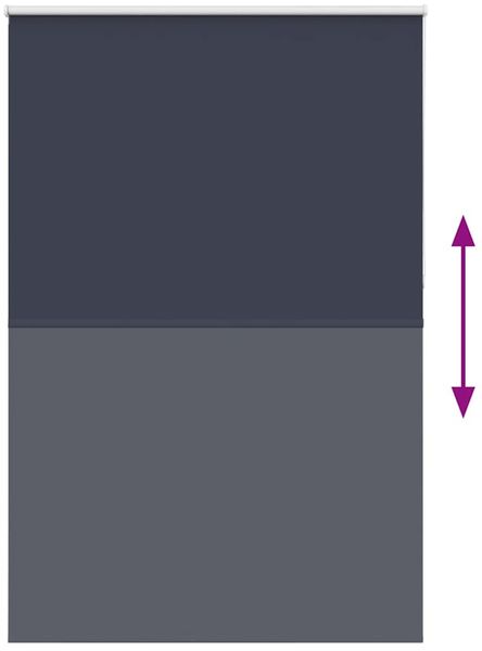 vidaXL Verdunkelungsrollo Marineblau 145x230 cm Stoffbreite 141,6 cm 4011605 Bild 5